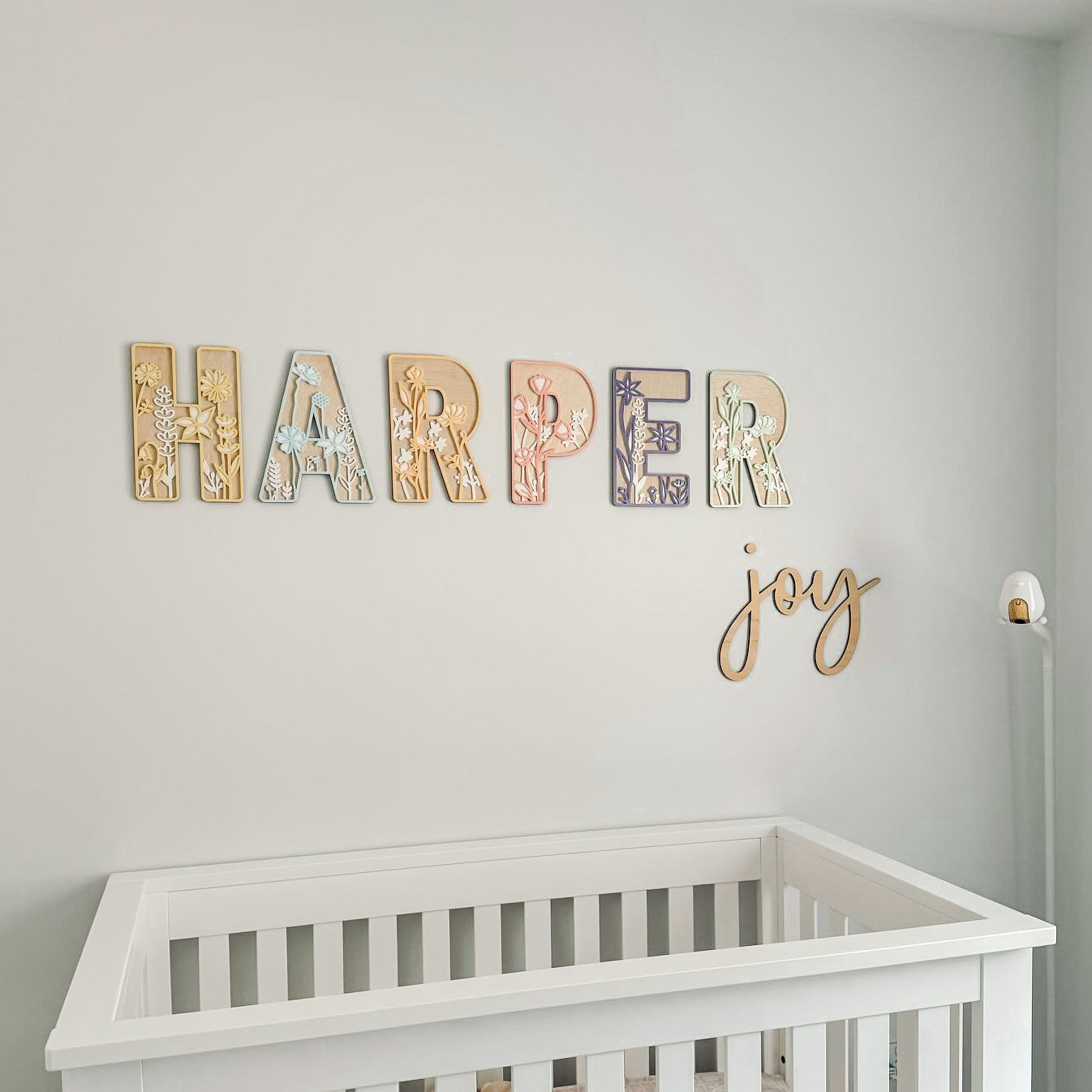 Floral Triple Layered Letters