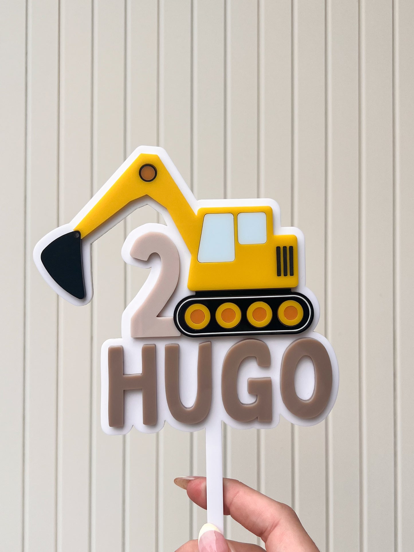 Digger Theme Cake Topper