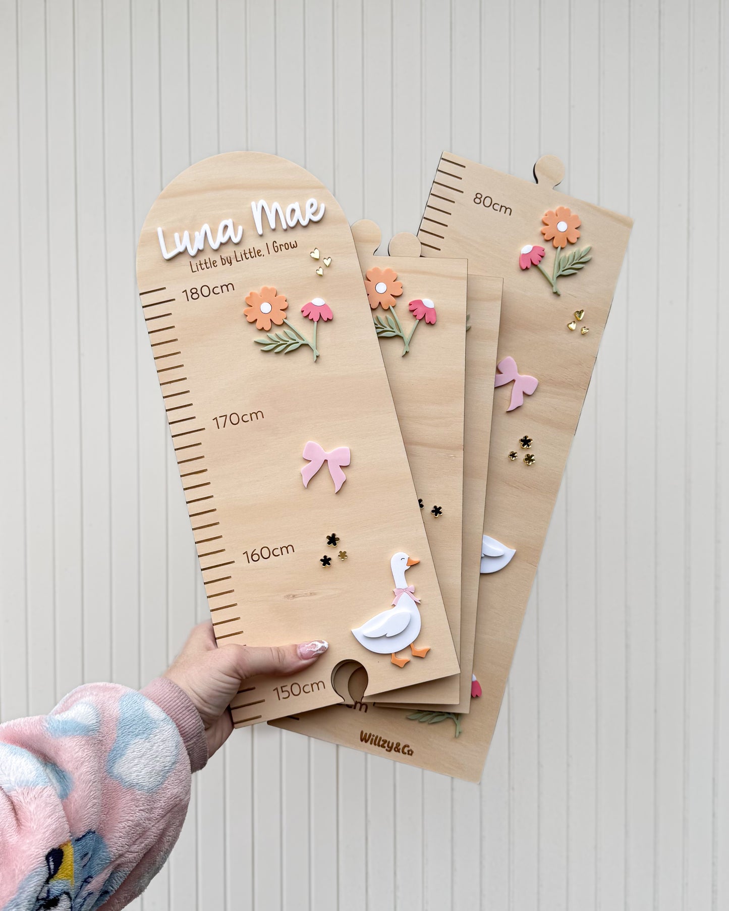 Goldie Grows – Goose & Flowers Height Chart