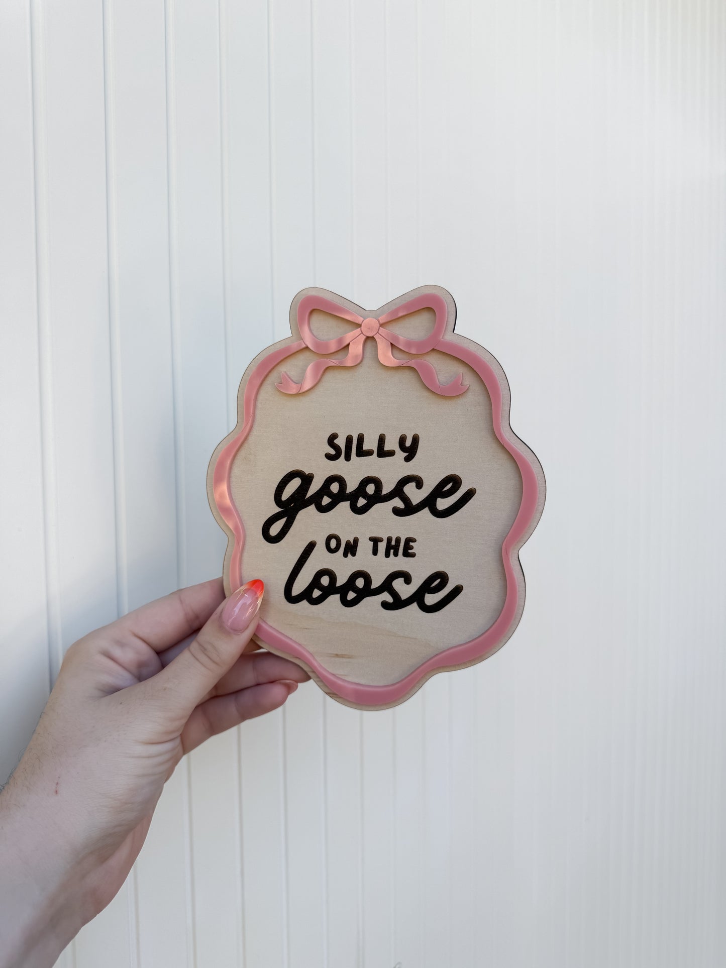 Silly Little Goldie – Quote Plaque