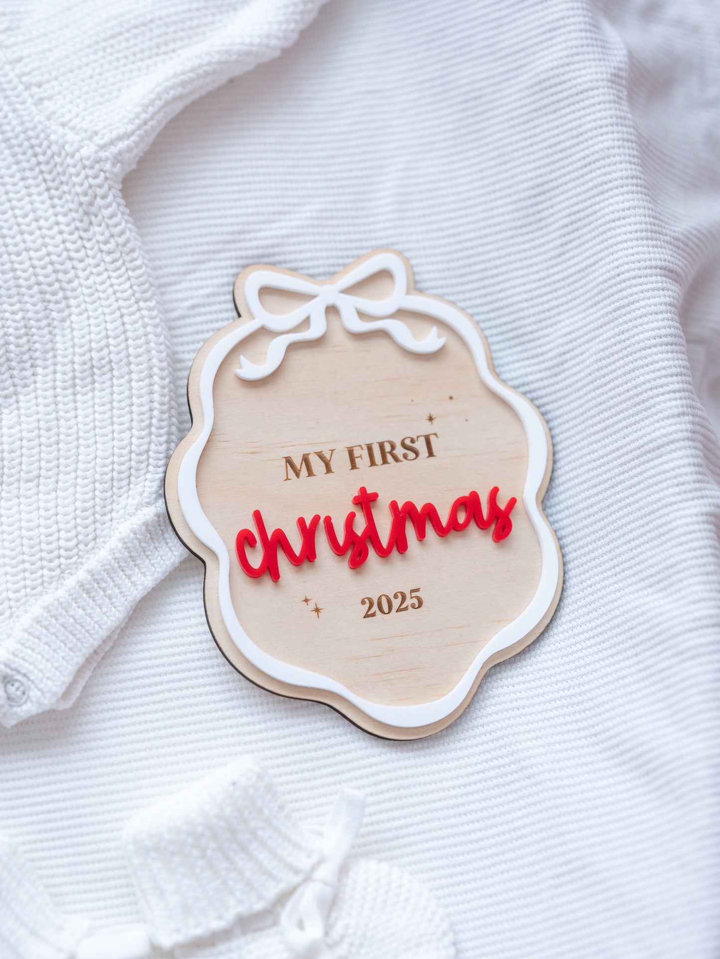 Personalised My First Christmas Plaques