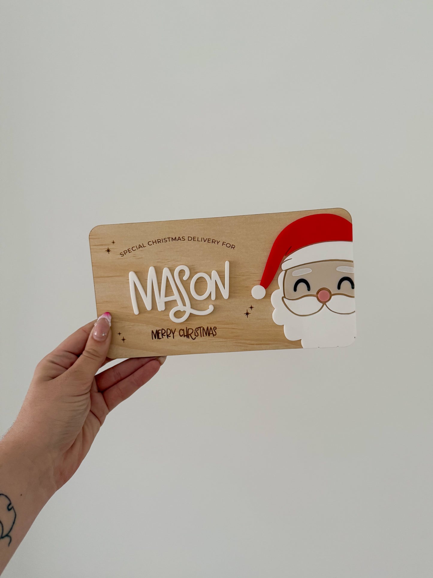 Interchangeable Christmas Crate Decorative Plaque
