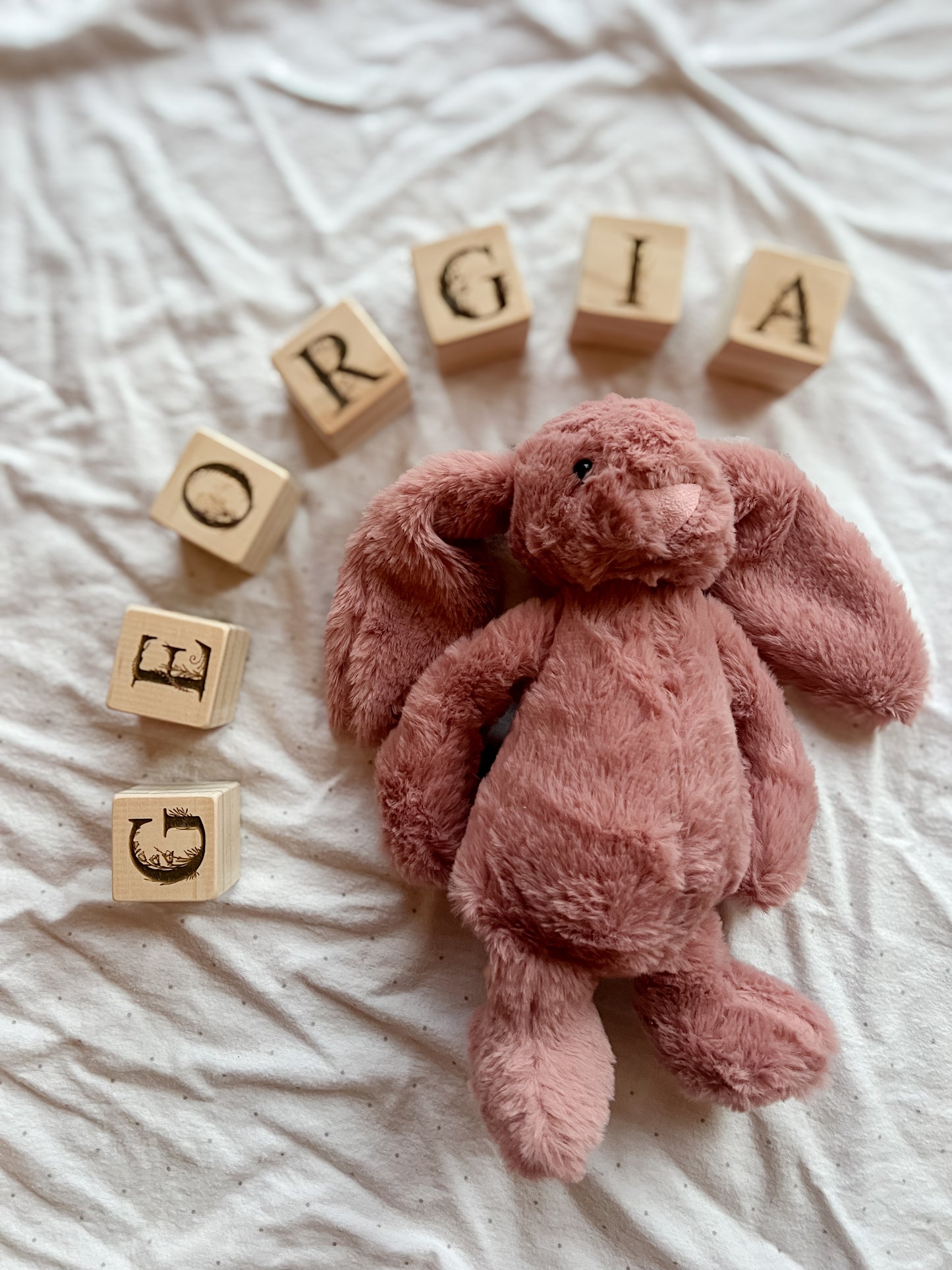 *SOLD OUT* 'Georgia' Wooden Name Blocks