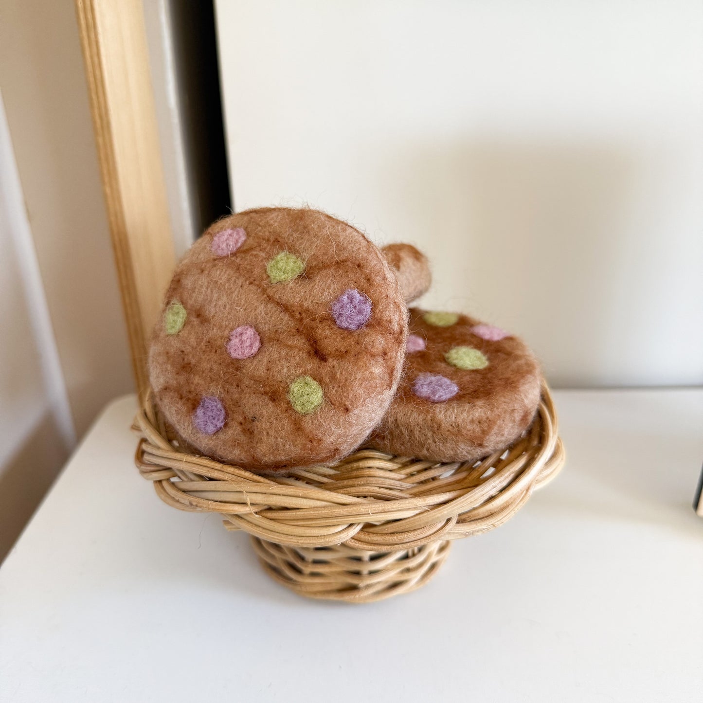 Felt Rainbow Chip Cookie