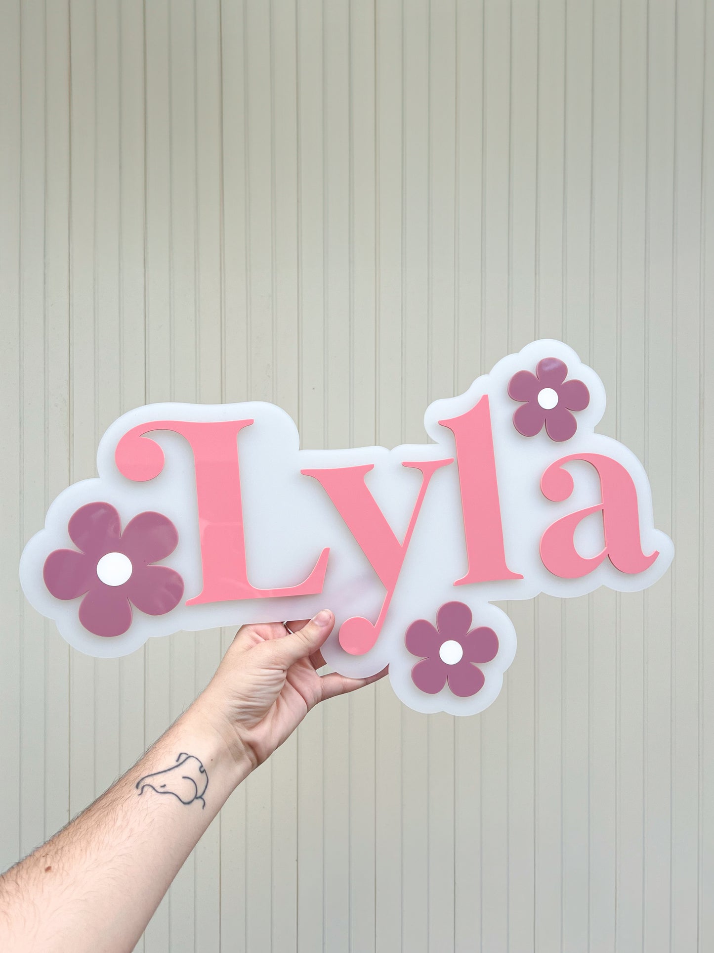 Daisy Wall Name Art