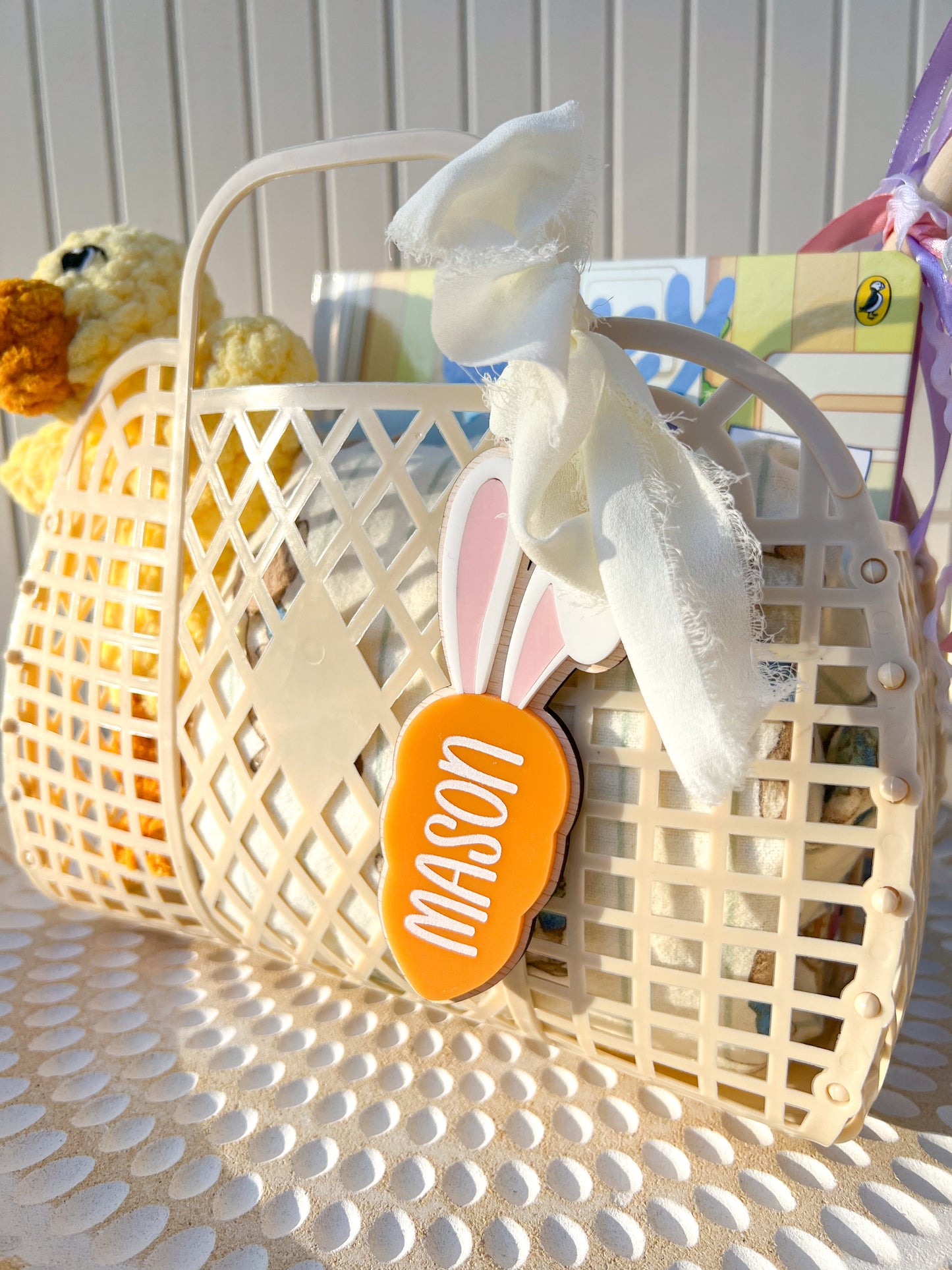 Personalised Easter Jelly Bag & Carrot Tag Set