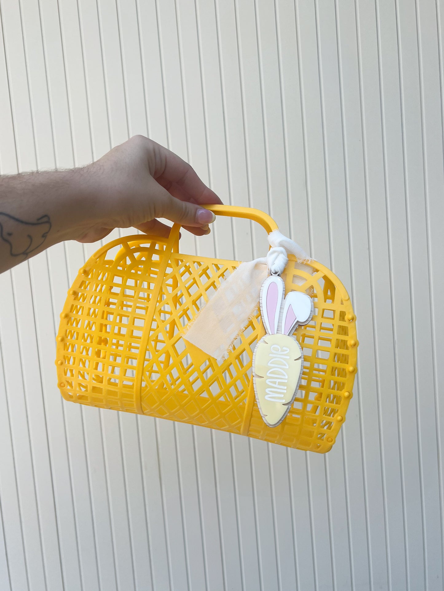Personalised Easter Jelly Bag & Carrot Tag Set