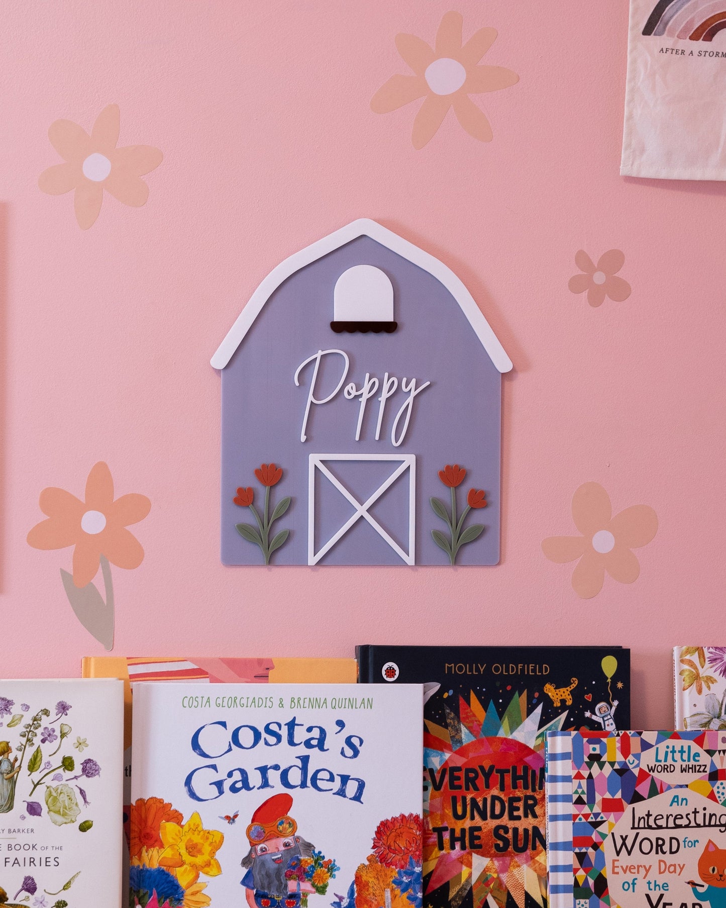 The Floral Barn Name Plaque