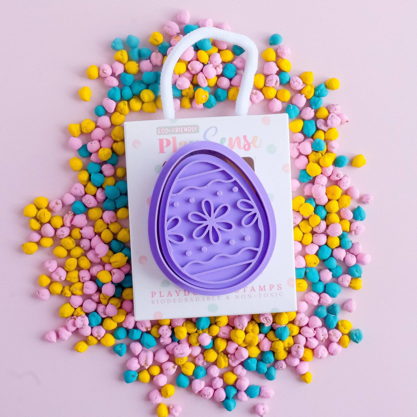 Eco Playdough Stamp | Easter Collection | Flower Easter Egg