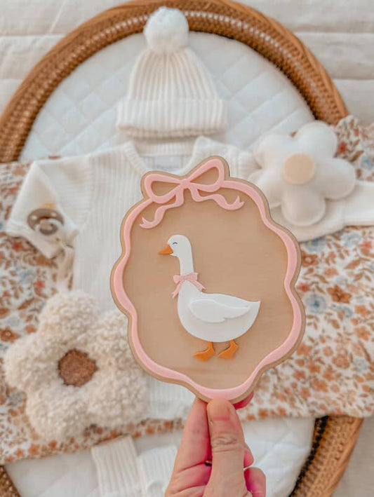 Hello, I’m Goldie – Goose Plaque