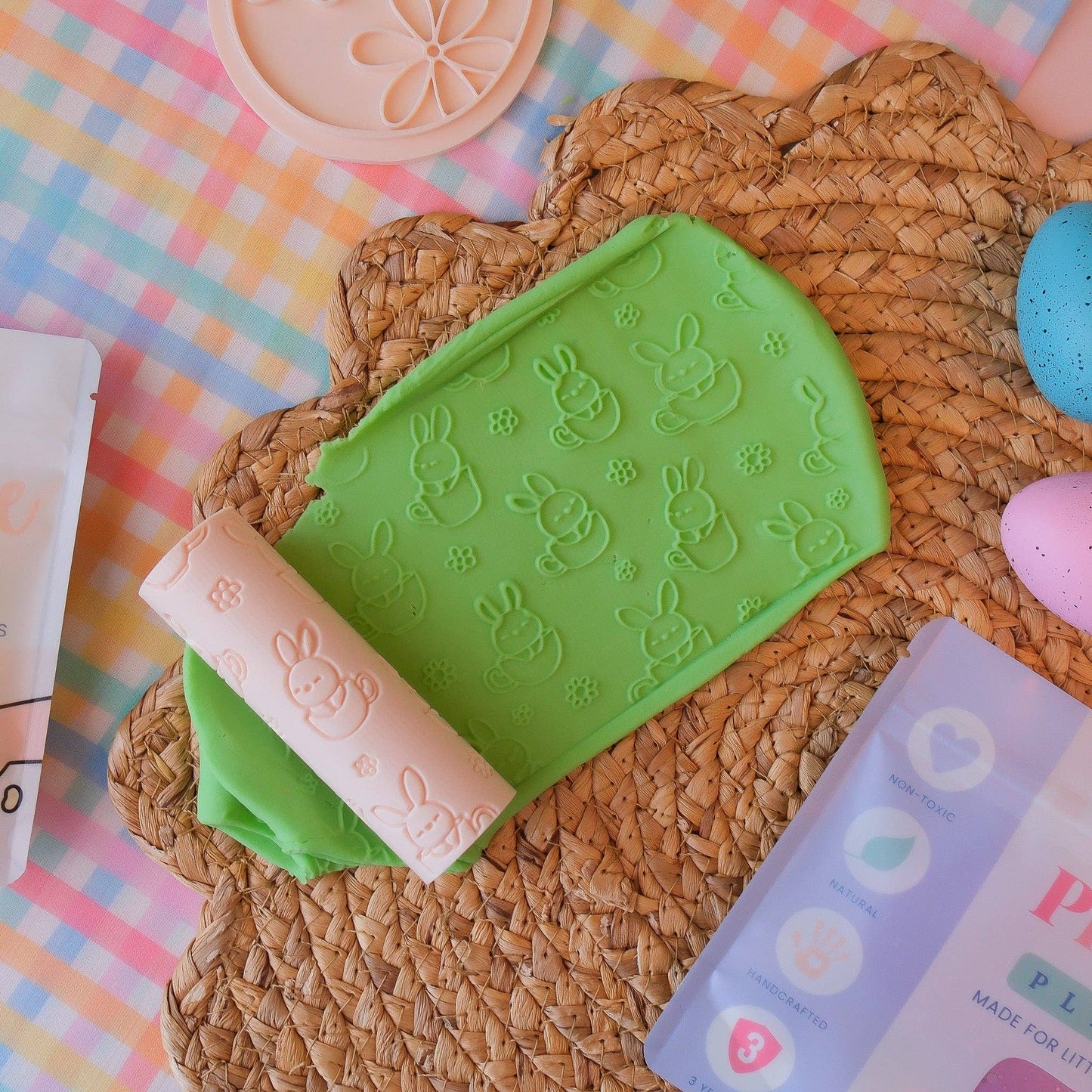 Eco Textured Roller | Easter Bunny Cups