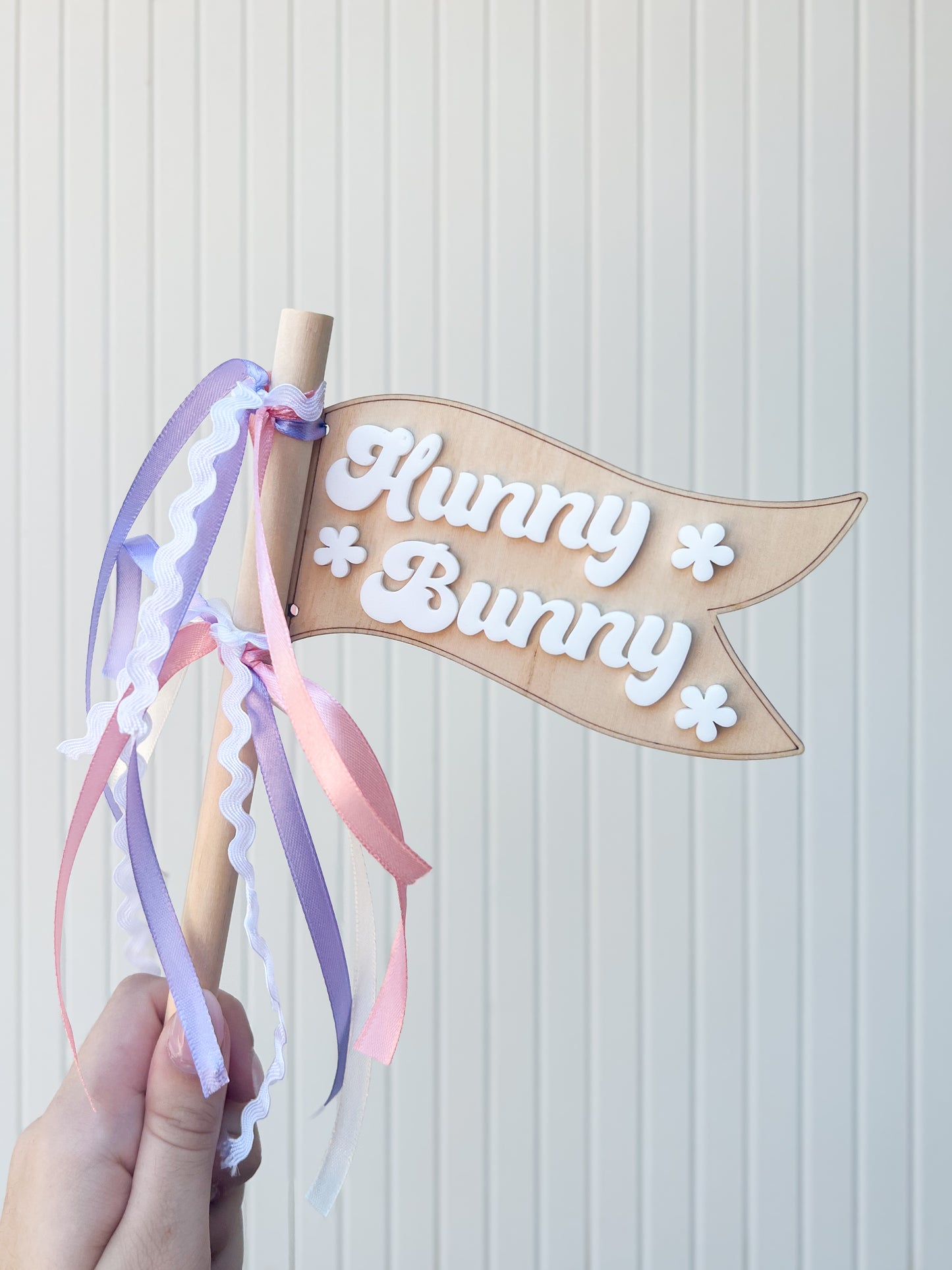 Hunny Bunny Wooden Flag