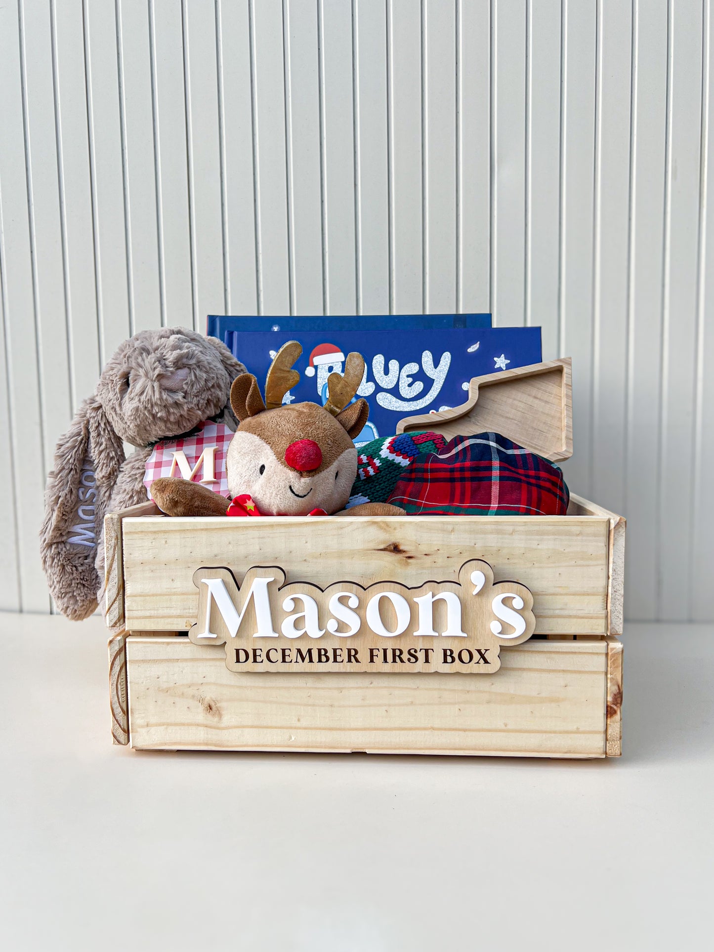 Christmas Wooden Crate - Interchangeable