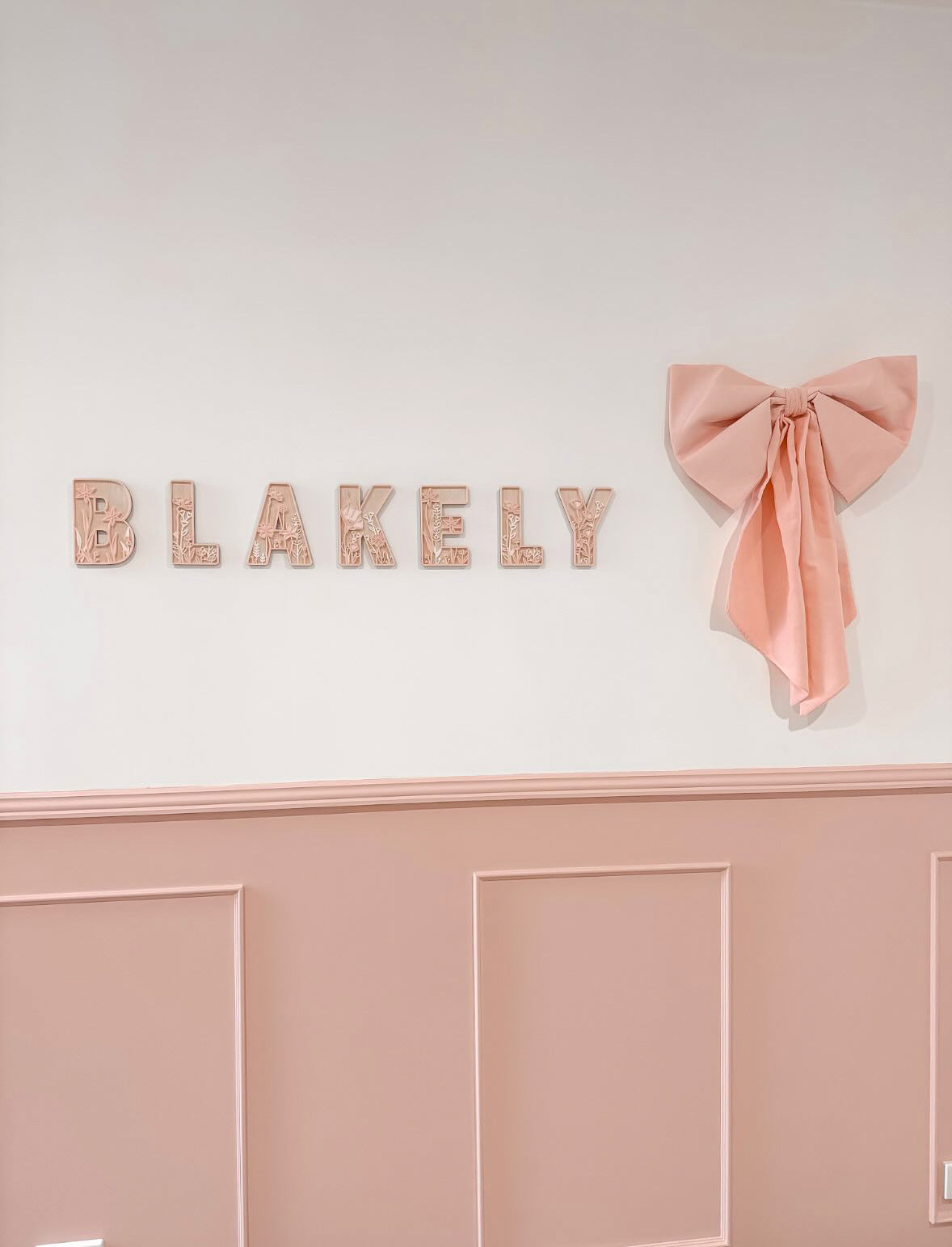 Floral Triple Layered Letters