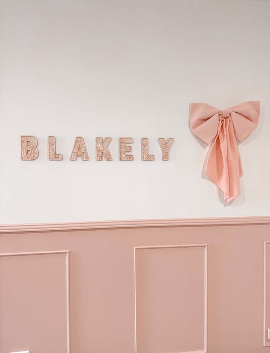 Floral Triple Layered Letters