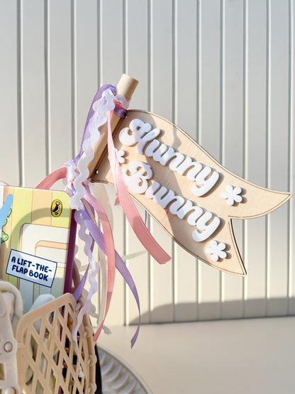 Hunny Bunny Wooden Flag