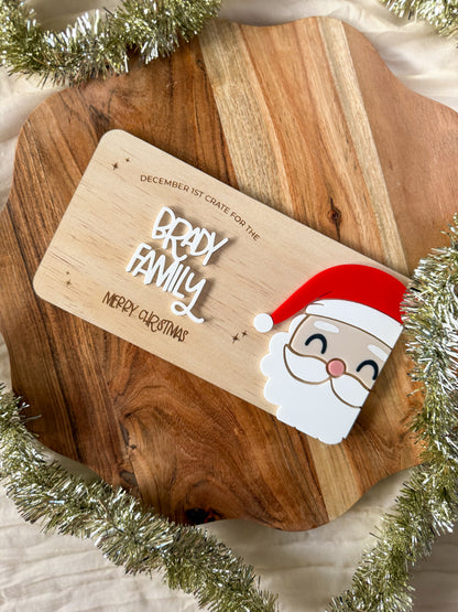 Interchangeable Christmas Crate Decorative Plaque
