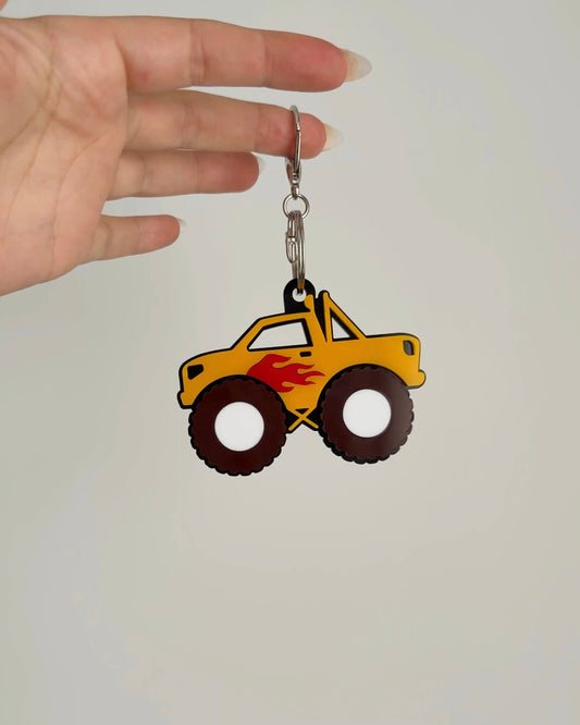Monster Truck Bag Tag