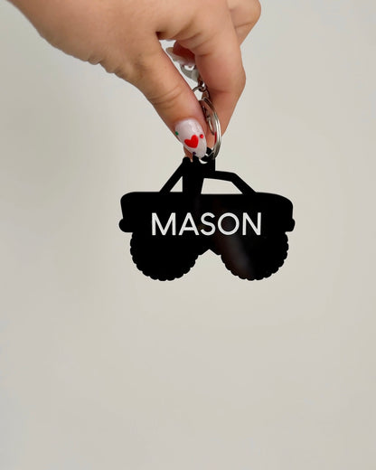 Monster Truck Bag Tag