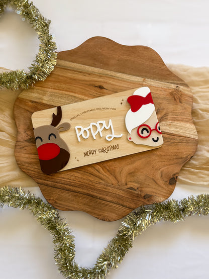 Interchangeable Christmas Crate Decorative Plaque