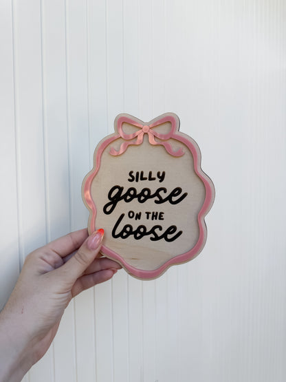 Silly Little Goldie – Quote Plaque