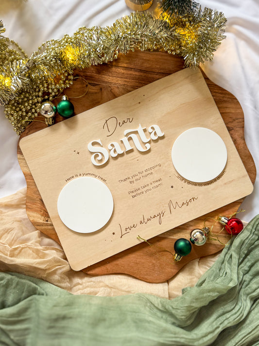 Personalised Santa Serving Tray Board