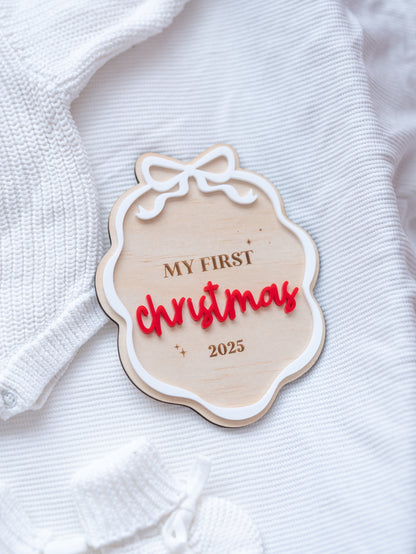 Personalised My First Christmas Plaques