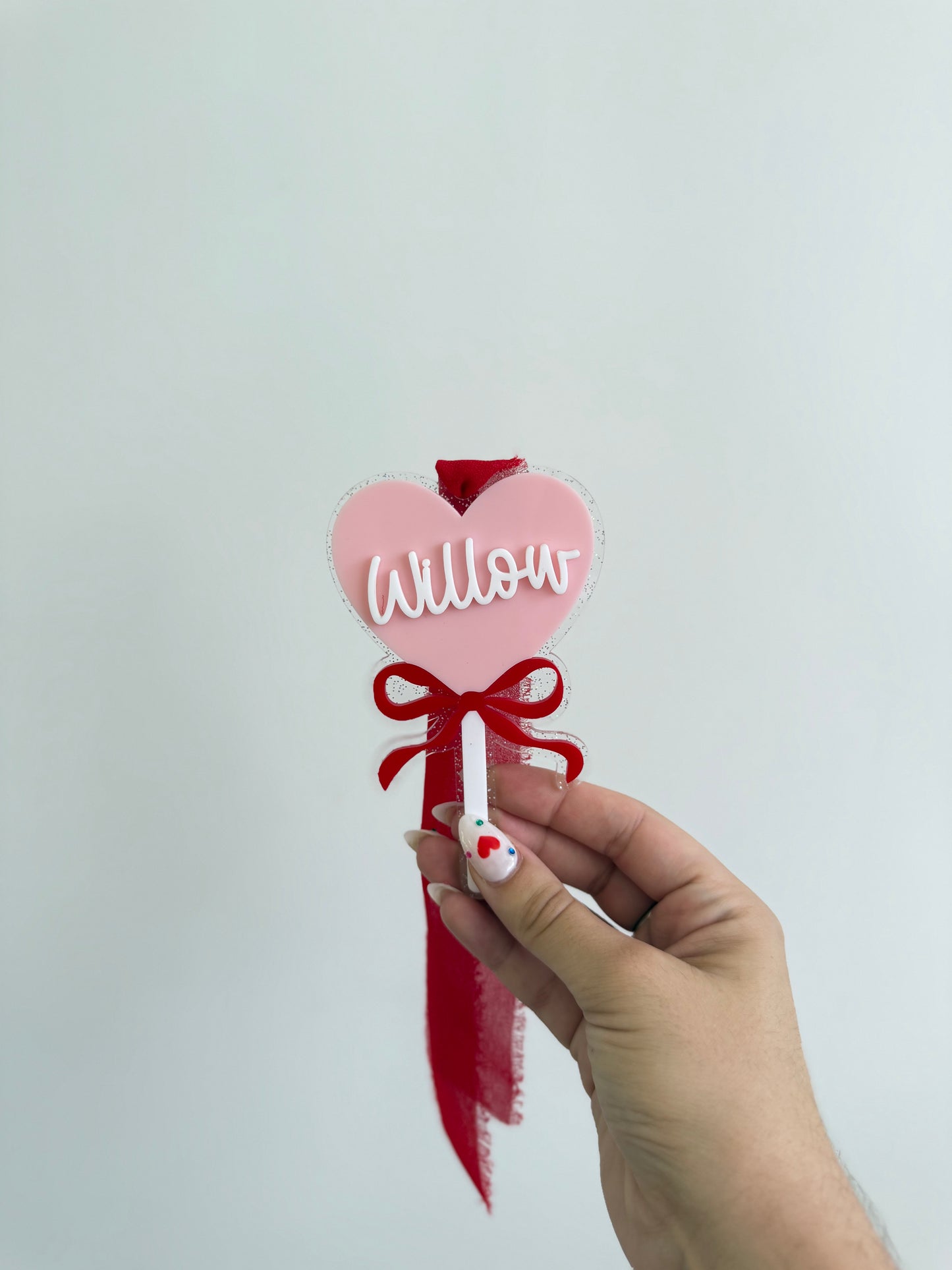 Heart Sucker Valentine’s Day Basket Tag