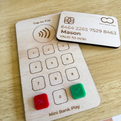 Play EFTPOS Machine with Personalised Bank Card