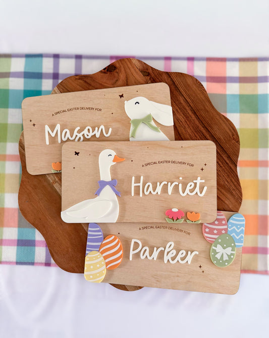 Interchangeable Easter Crate Decorative Plaque