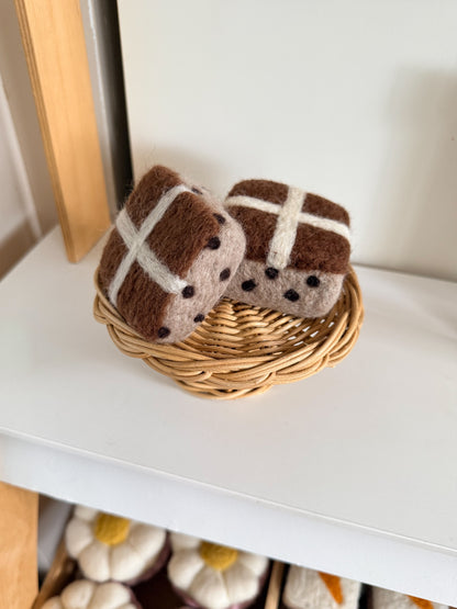 Felt Hot Cross Buns - 2 Pack
