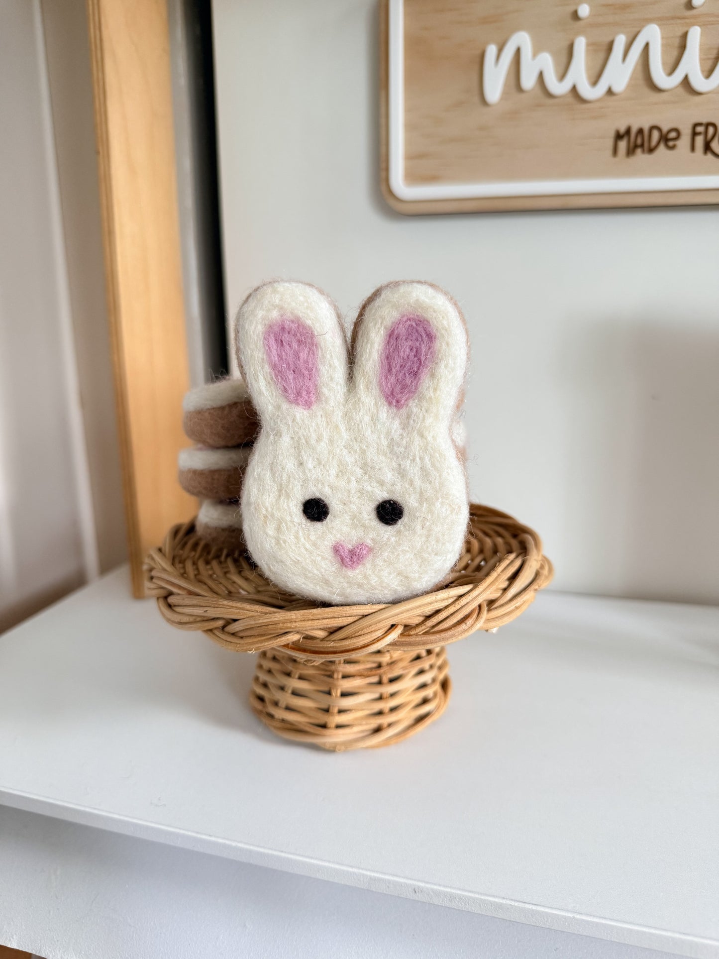 Felt Easter Bunny Cookie