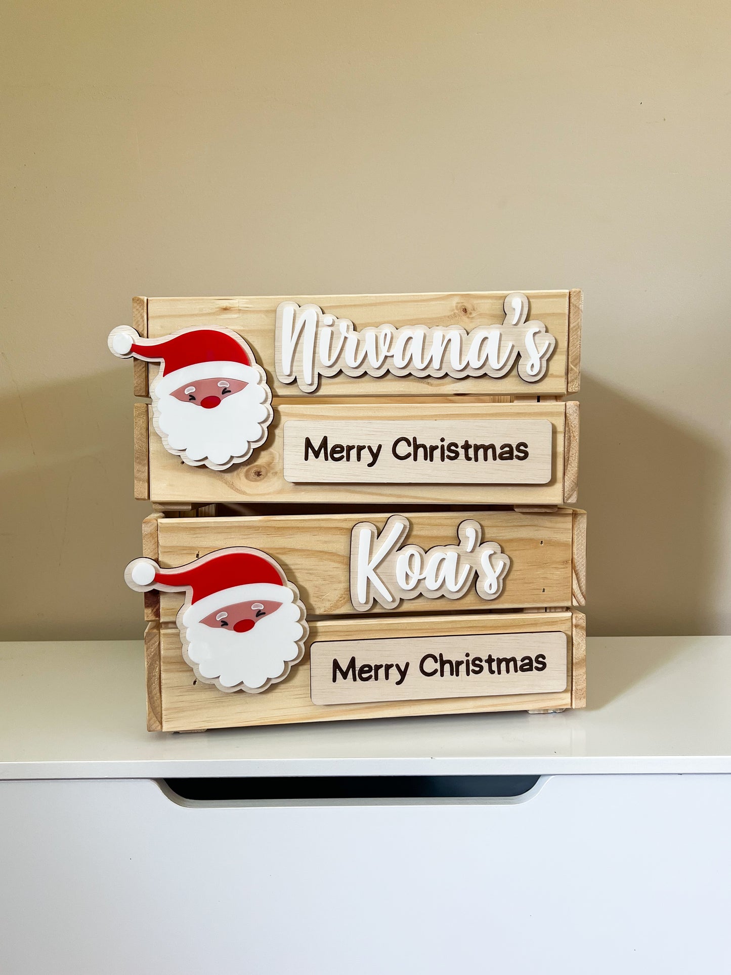 Icon + Plaque Interchangeable Christmas Crate