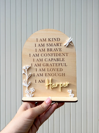 Wildflower Affirmation Plaque