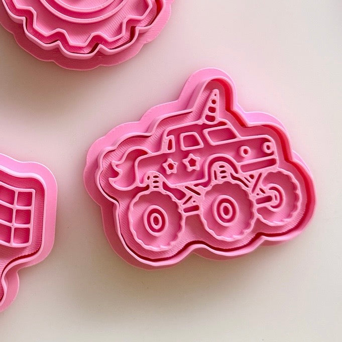 Monster Truck Trio Playdough Cutter Set