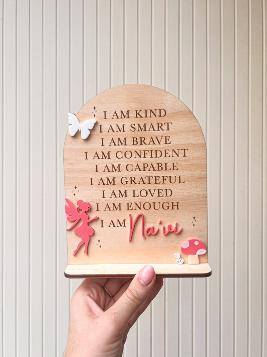 Fairies Affirmation Plaque