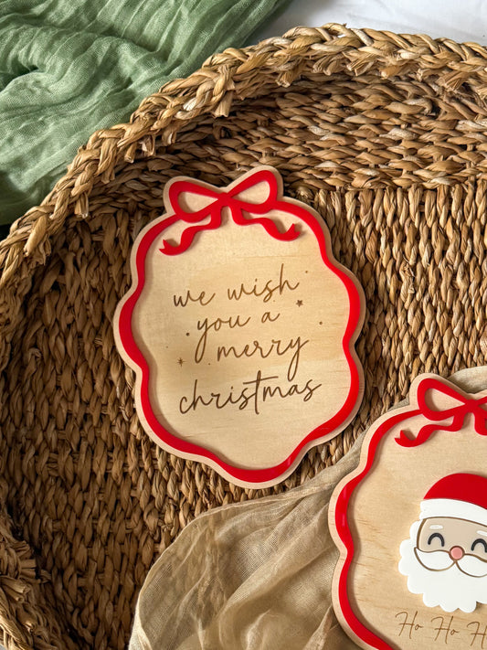 Wish you a Merry Christmas Plaque