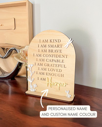 Wildflower Affirmation Plaque