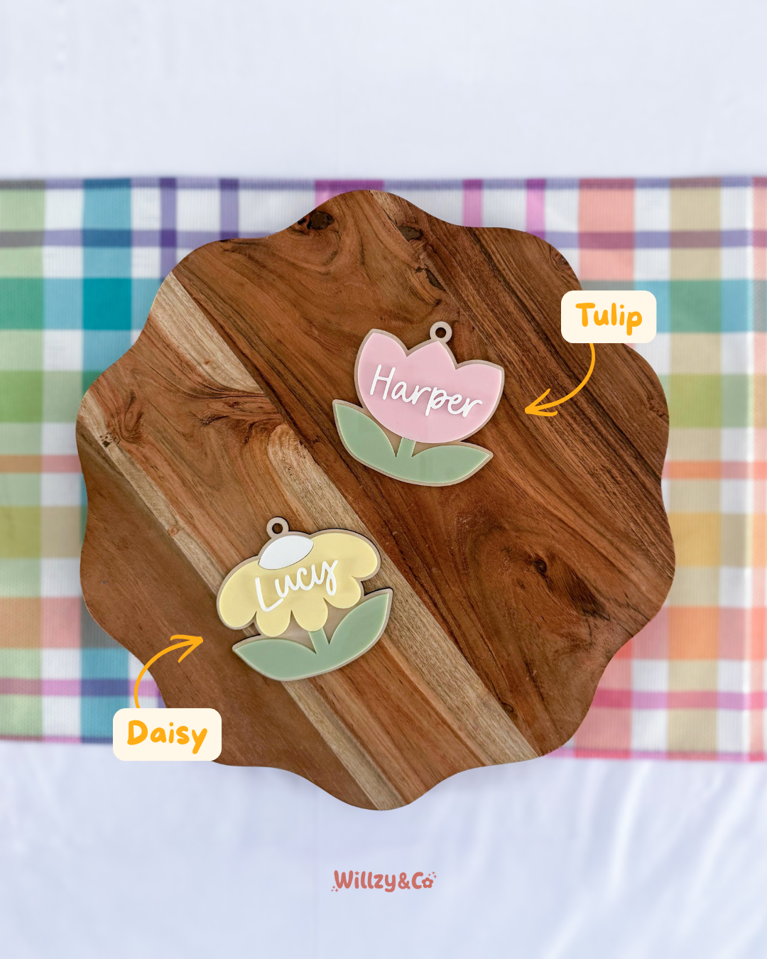 Personalised Flower Tag