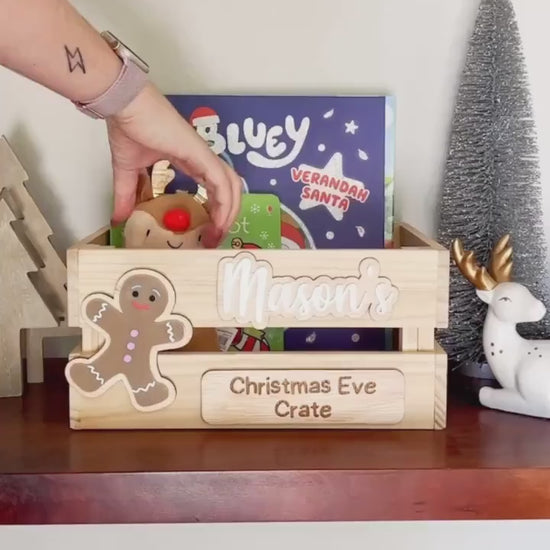 Interchangeable Christmas Crate | Custom made | Christmas | Wooden crate | Acrylic