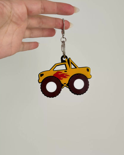 Monster Truck Bag Tag