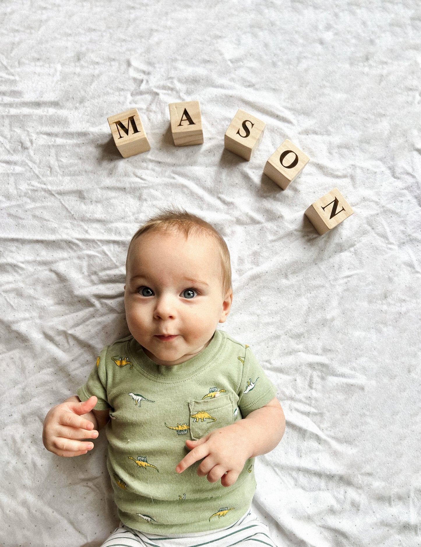 'Mason' Wooden Name Blocks