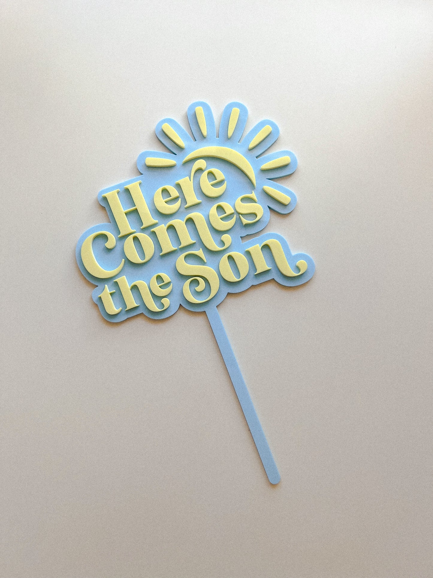 Here Comes the SON Cake Topper