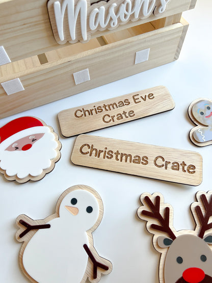 Interchangeable Christmas Crate | Custom made | Christmas | Wooden crate | Acrylic