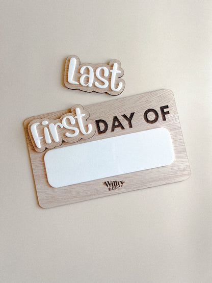 First and Last Day Boards | Back to School Boards | Reusable